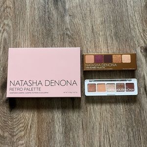 Natasha Denona Eyeshadow Palette Bundle: Retro, Mini Nude, Mini Sunset (NIB)